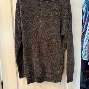 Prana Gray Crewneck Sweater Relaxed Fit